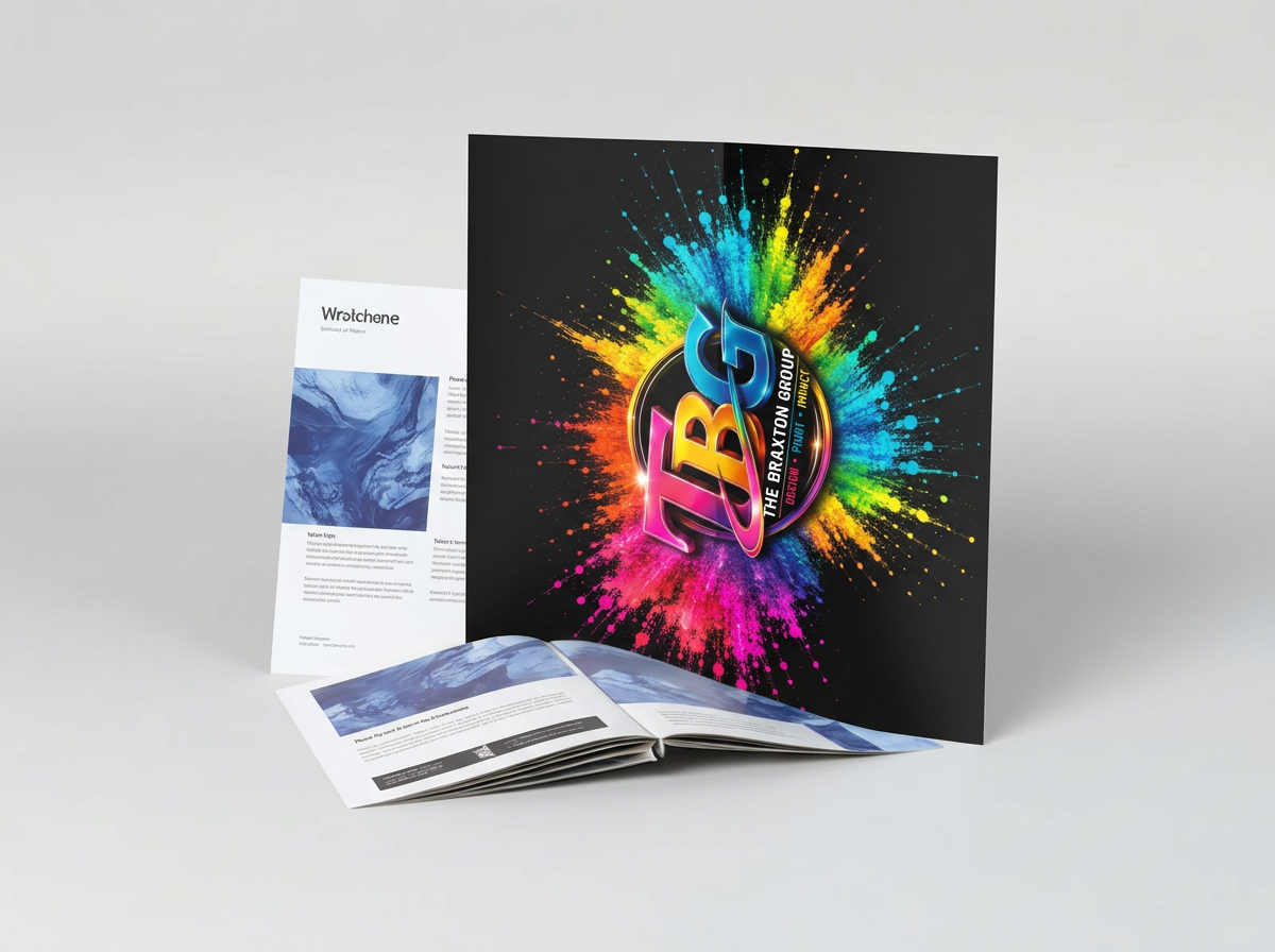 Large 11 by 17 inch folded brochure